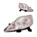 ABAKUS Scheinwerfer Hauptscheinwerfer links rechts H4 für Peugeot 107