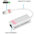 Weiß USB C 3.1 auf RJ45 LAN Netzwerkadapter 10/100Mbps Ethernet Gigabit Adapter