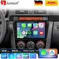 4G+64G Android 13 DAB+ Für Mazda 3 2004-2009 BK CarPlay Autoradio GPS Navi SWC
