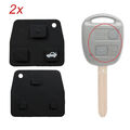 2 Stück Gummi Tastenfeld Ersatz 3 Tasten Autoschlüssel passend für Toyota Lexus