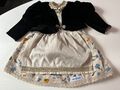 Neues Großes Puppen - Kleid mit Samtjacke der Fa. Zwergnase  Puppenschneiderei