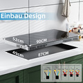 Induktionskochfeld 5 Platten 90 cm Induktionsplatt 5 Zonen Flexzone Autark 90 cm
