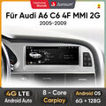 6+128G Carplay Autoradio Für Audi A6 C6 4F MMI 2G 2005-2009 8.8" Android GPS NAV
