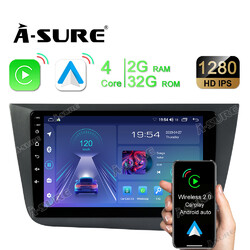 2+32GB Android 14 Autoradio Apple CarPlay NAVI GPS Für Seat Altea 5P1 2005-2015