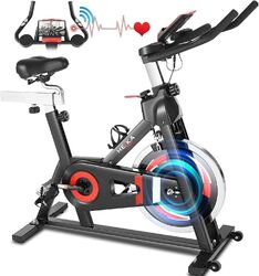 Speed-bike Heimtrainer Indoor Cycling Fahrrad Fitness 200 kg mit LCD Display NEU
