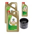 FEBI Ölfilter 11L Castrol EDGE Titanium FST 5W-30 LL für Nissan NP300 Navara