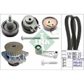 1x Wasserpumpe + Zahnriemensatz Schaeffler INA 530 0089 31 passend für AUDI
