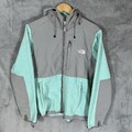 The North Face Denali Fleece Damen XL hellblau Y2K Full-Zip Wandern