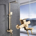 Edelstahl Duschsystem Regendusche Mischbatterie Duscharmatur set mit Handbrause