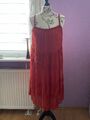 Sommerkleid Made in Italy One Size Ca Gr. M-L Rot Neuwertig , Sommer Strand