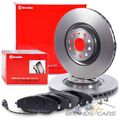BREMBO BREMSSCHEIBEN +BELÄGE VORNE FÜR AUDI A3 8V SEAT SKODA OCTAVIA 3 VW GOLF 7