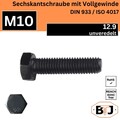 M10 DIN-933 12.9 Sechskantschraube mit Vollgewinde ISO 4017 Maschienenschraube