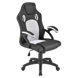 Gamingstuhl Bürostuhl Schreibtischstuhl Drehstuhl Racing Schwarz/Weiß B-WARE