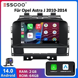 Android 14 Carplay Autoradio Für Opel Astra J 2009-2014 GPS Navi RDS 2+64G +KAM
