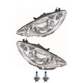 Scheinwerfer Set inkl. OSRAM Lampen H4 mit LWR Motor für Peugeot 107