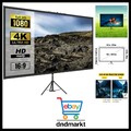 16:9 Beamer Leinwand 4K HD Stativleinwand Projektionsfläche 200x113cm Präsent...