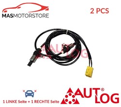 ABS SENSOR DREHZAHLFÜHLER PAAR HINTEN AUTLOG AS4343 2PCS I NEU OE QUALITÄT