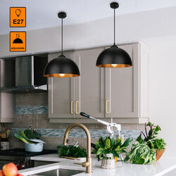 2x LED Pendelleuchte 2-flammig Hängelampe Vintage-Leuchte Deckenleuchte