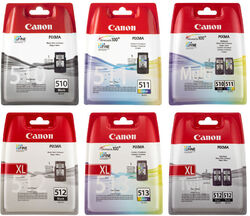 Canon Tinte Druckerpatronen PG 510 / CL 511 und PG 512xl / CL 513xl Original