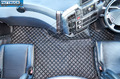 LKW ECO Leder Fußmatten Set-Schwarz Passform Renault T Range-flacher Boden
