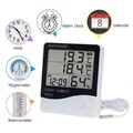 Digital Wetterstation Thermometer mit Außensensor LCD Innen Außen Thermometer