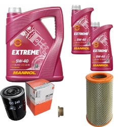 MAHLE Inspektionspaket 7L MANNOL 5W-40 Extreme passend für Fiat Ducato