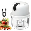 Elektrischer Küchenzerkleinerer Zwiebelzerkleinerer Multizerkleinerer 350ml