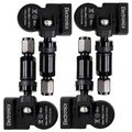 4 Reifendrucksensoren RDKS Sensoren Metallventil Schwarz für Ford Mondeo MK5/CNG