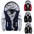 Herren Winterjacke Warm Fleecejacke Kapuzen Sweatjacke Hoodie Jacke Outwear Top