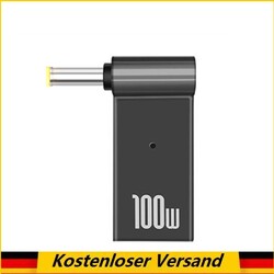PD-PC-Ladegerät-Adapter, USB-Typ-C-Buchse auf DC-Stecker (5,0 x 1,0 mm)