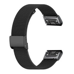 Quick Fit Milanese Armband Ersatz für Garmin Fenix 7/7X 6/6X Pro 5/5X Plus 3 HR
