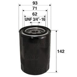 VALEO Ölfilter 586024 Anschraubfilter UNF 3/4" -16 für FORD SCORPIO 2 GFR GGR 1