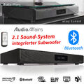 AudioAffairs Bluetooth Tisch Soundbar Subwoofer TV Heimkino System Lautsprecher