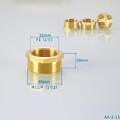 AG auf IG Reduzierung Reduktion Gewindefitting Messing Reduziernippel Fitting