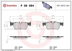BREMBO Bremsbelagsatz Scheibenbremse PRIME LINE