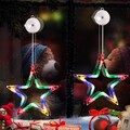 LED Sterne Weihnachtsbeleuchtung Fenster Lichterkette Bunt Timer Batteriebetr...