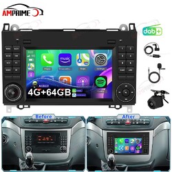 DAB+ Android 15 Für Mercedes-Benz Vito Viano W639 2006-2014 GPS Autoradio 4+64G