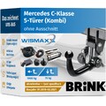 ANHÄNGERKUPPLUNG für MB C-Klasse ab 18 vert. abnehmbar BRINK +7pol E-Satz BRINK