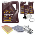 FEBI BILSTEIN Inspektionspaket 8L MANNOL Energy Ultra JP 5W-20 für Jaguar XK