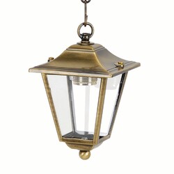 Hängeleuchte aus Messing rostfrei IP43 Rustikale Außenlampe Terrasse Balkon