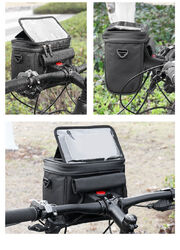 Fahrrad Lenkertasche mit Touchscreen Fahrradtasche Handyhalterung Wasserdichte