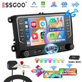 DAB+ Android14 6+128G Autoradio Carplay GPS BT Für VW GOLF 5 6 Touran Caddy Polo