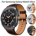 Für Samsung Galaxy Watch Ultra 47mm Smartwatch Leder Armband Uhrenarmband Ersatz