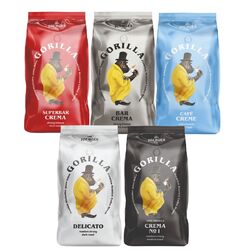 Gorilla Probierpaket- 5kg Kaffee zum testen| Espresso Super Bar Crema | Delicato