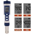 5 IN 1 Digital Wasser Qualität Tester Stift Ec Ph Salzgehalt Temp Meter/Finder.
