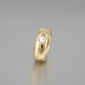 Massiver Solitär Ring in 750/18k Gelbgold Brillant ca. 0,50 ct  W/vs, Gr. 56