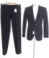 strellson Anzug Gr. DE 90 Herren Business Suit Schwarz Blau Wolle