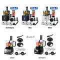 800/1100W Küchenmaschine 8/11 in 1 Multifunktional Rührmaschine StandMixer