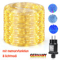 LED Lichtschlauch Außen Lichterschlauch Garten Party Deko IP65 EU Stecker 10-30M
