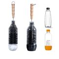 LiangMai Flaschenbürste kompatibel mit SodaStream 1L Flaschen, Crystal PET un...